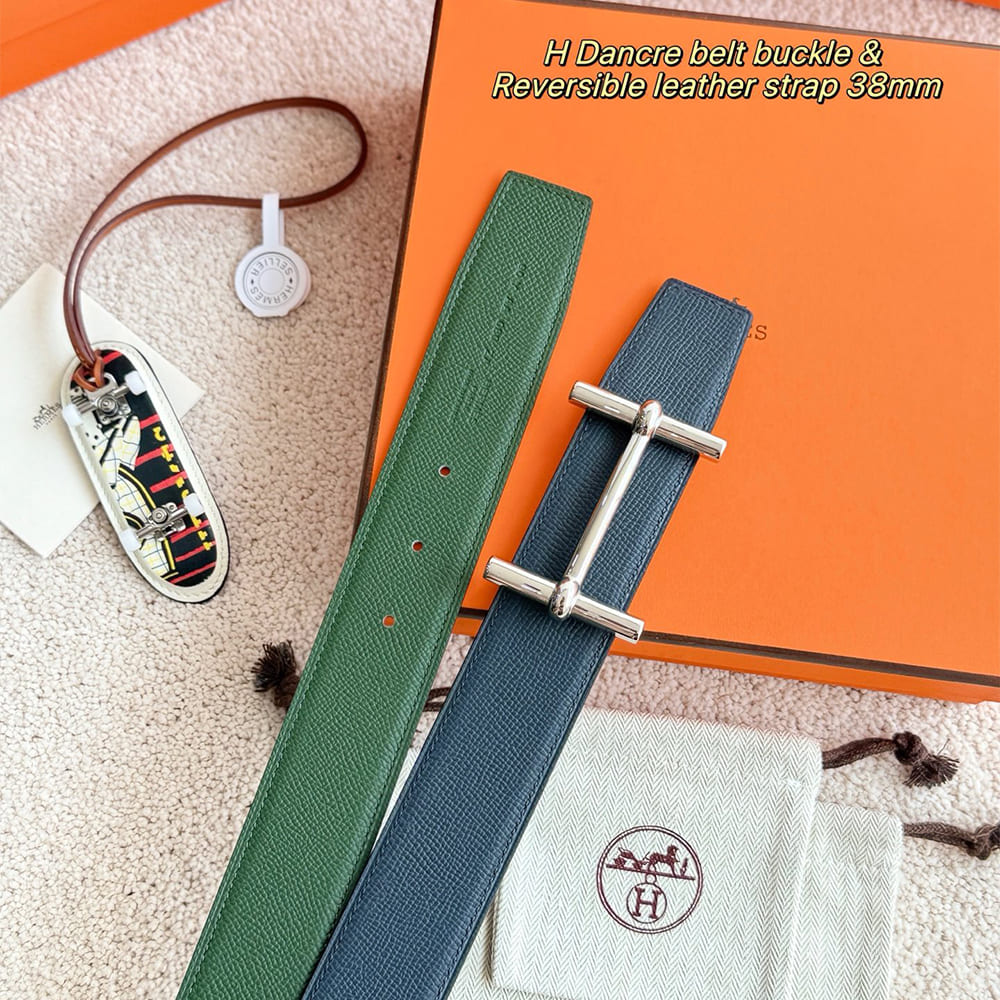 H**me5 H d’Ancre belt buckle & Reversible leather strap 38 mm