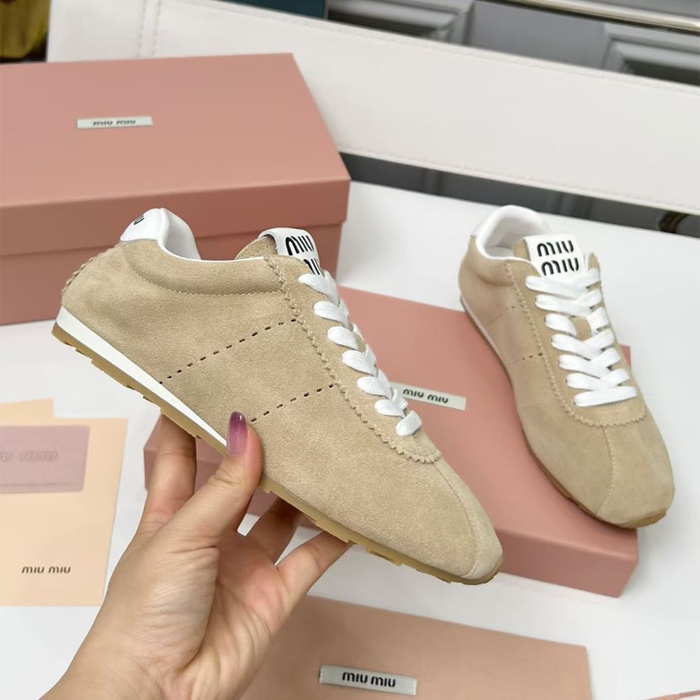 M1um1u Suede Sneakers