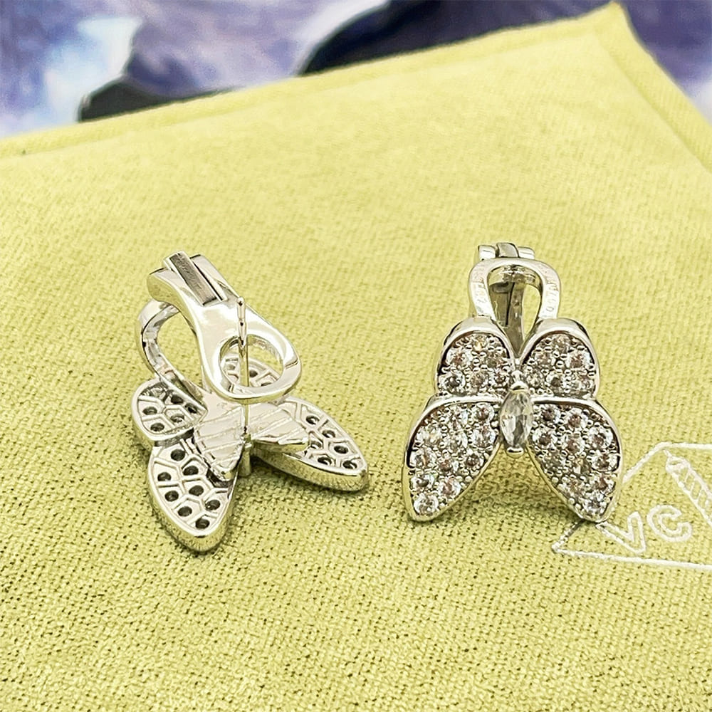 VCA Two Butterfly Earrings