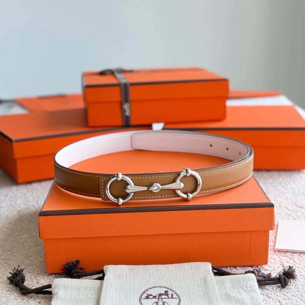 H**me5 Lady Rider belt buckle & Reversible leather strap 24 mm