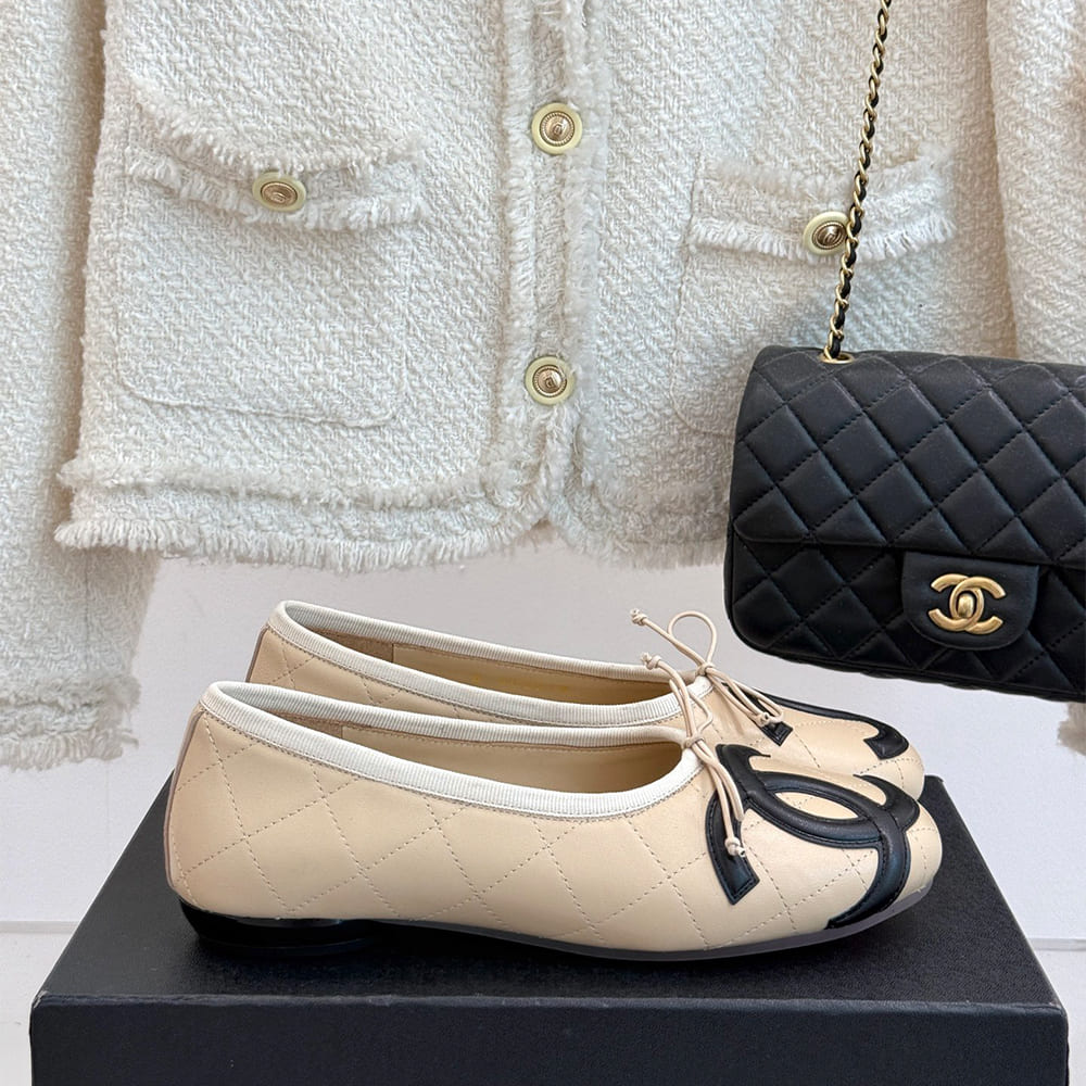Ch**el Quilted Ballerina Flats