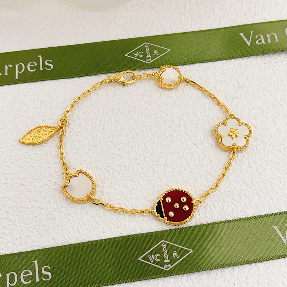 VCA Lucky Spring bracelet, 5 motifs