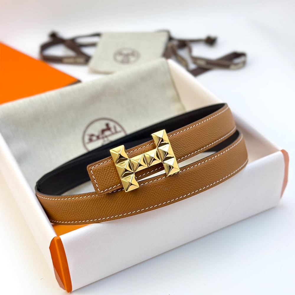 H**me5 H Infini belt buckle & Reversible leather strap 24 mm