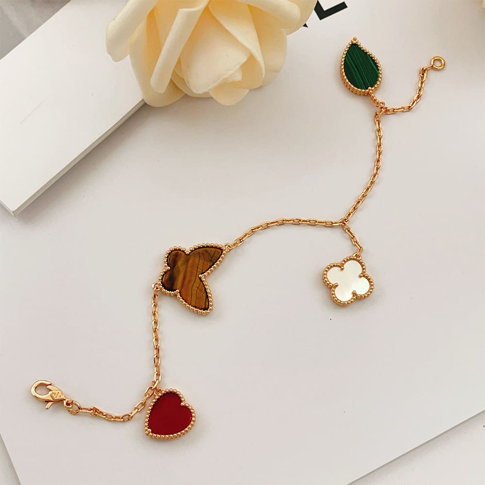 VCA Lucky Alhambra bracelet, 4 motifs
