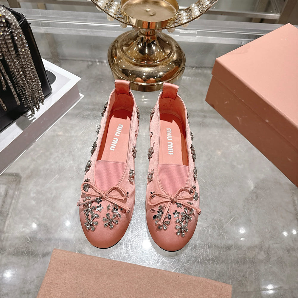 M1um1u Satin ballerinas(EU SIZE 35-41)