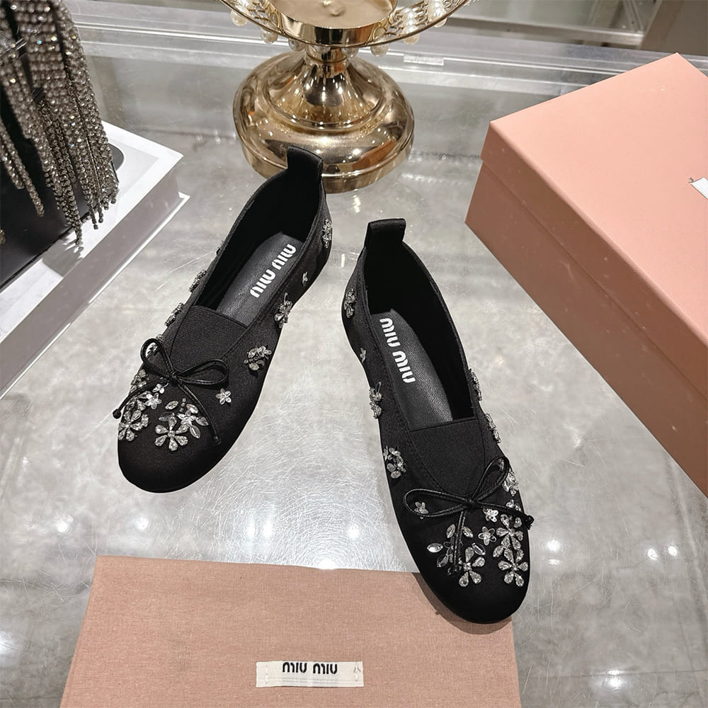 M1um1u Satin ballerinas(EU SIZE 35-41)