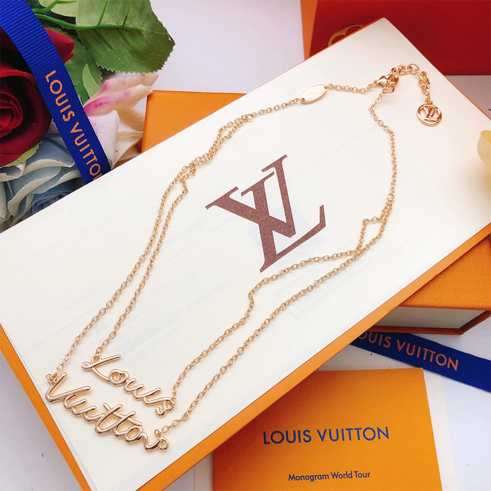 LV Script Necklace