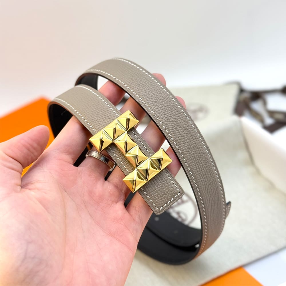 H**me5 H Infini belt buckle & Reversible leather strap 24 mm