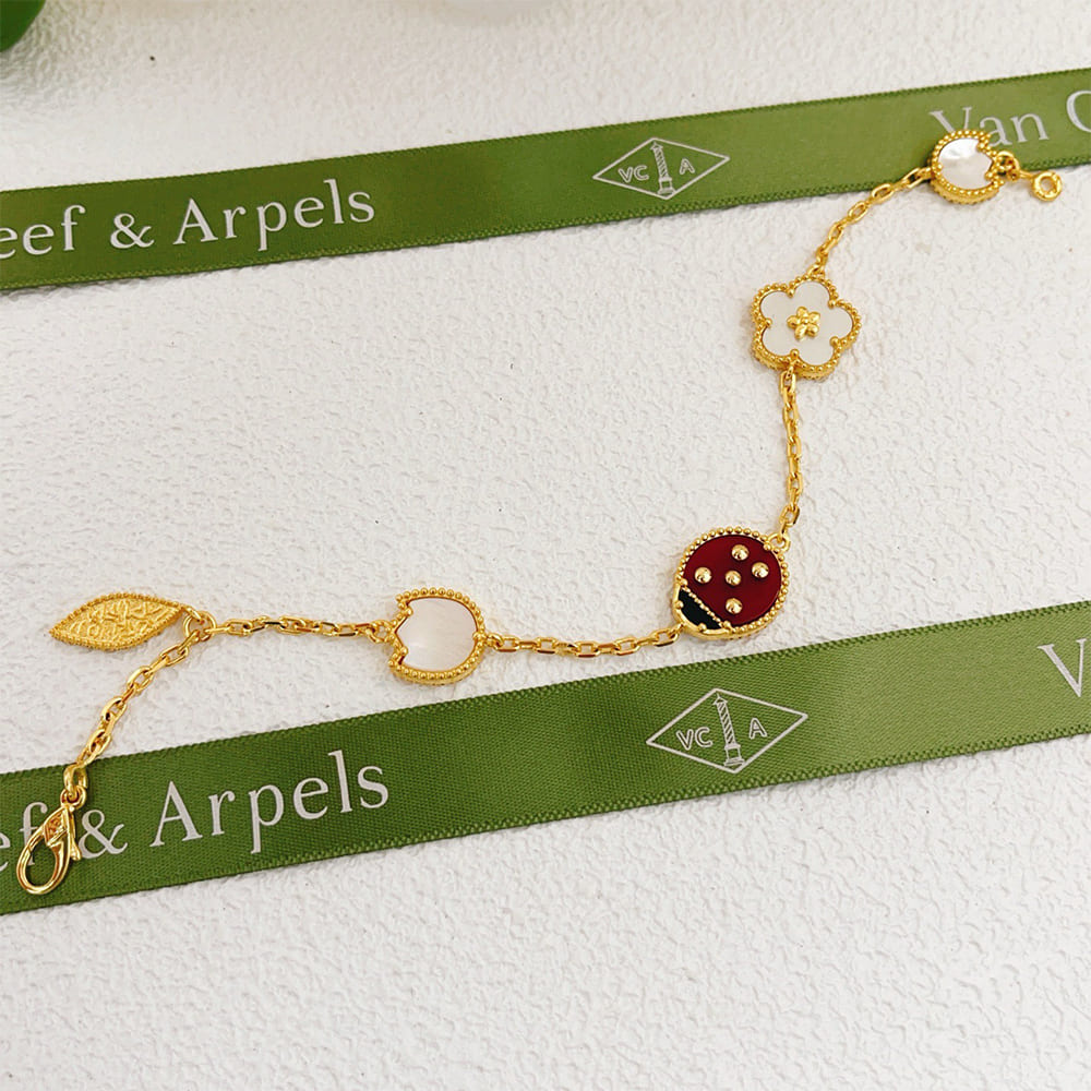 VCA Lucky Spring bracelet, 5 motifs