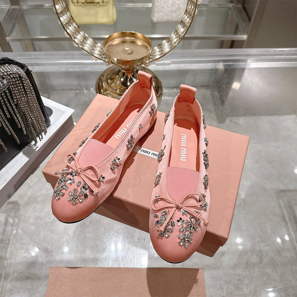 M1um1u Satin ballerinas(EU SIZE 35-41)