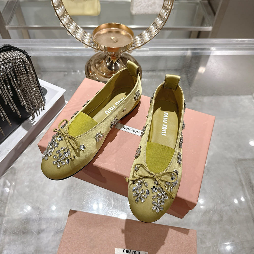 M1um1u Satin ballerinas(EU SIZE 35-41)