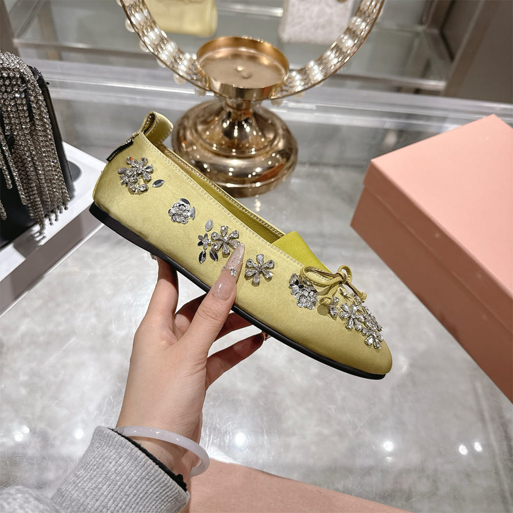 M1um1u Satin ballerinas(EU SIZE 35-41)