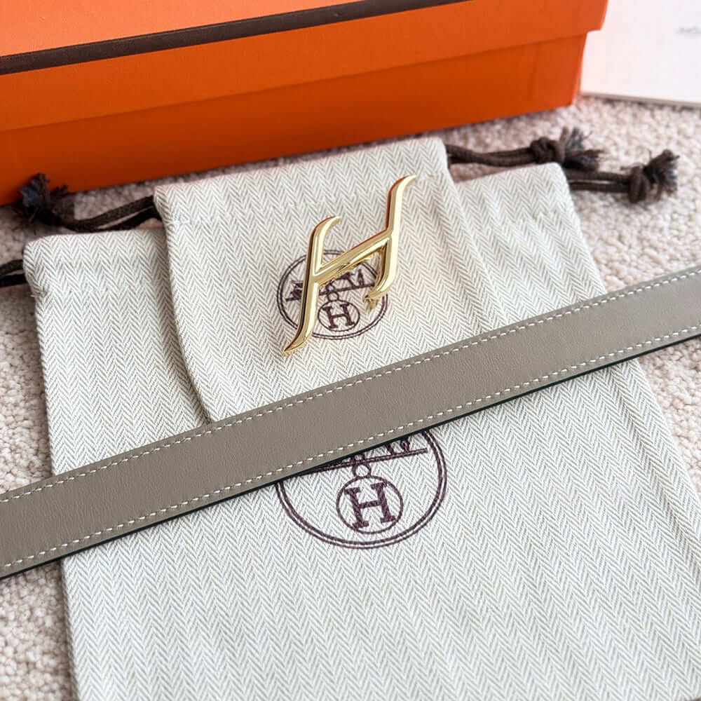 H**me5 HDN belt buckle & Reversible leather strap 24 mm