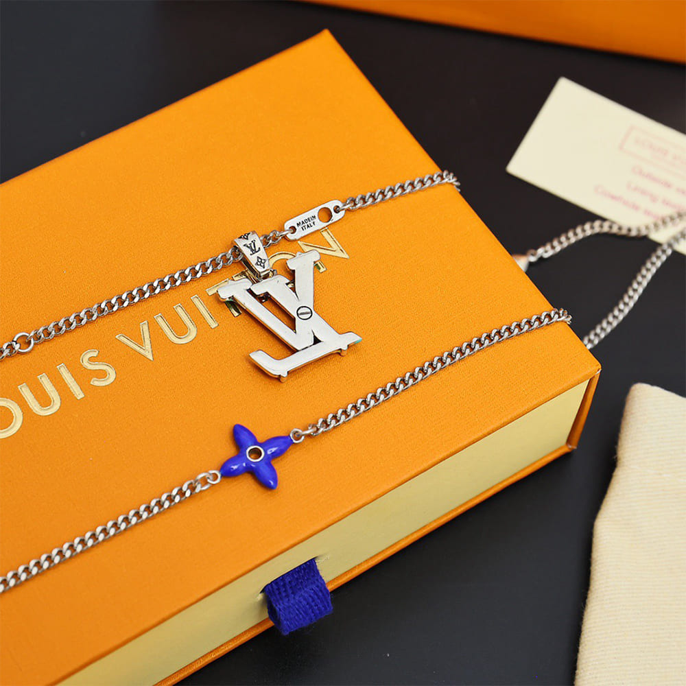 LV Psychedelic Necklace Rainbow