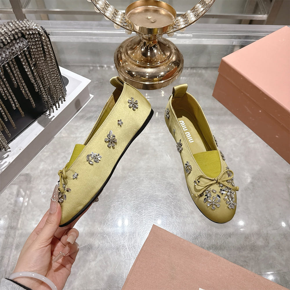 M1um1u Satin ballerinas(EU SIZE 35-41)