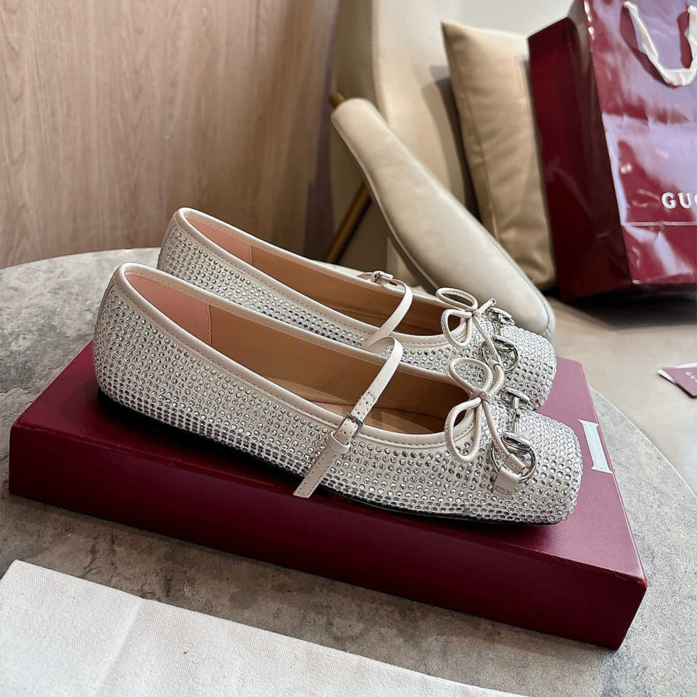 Women’s crystal Gvc*1 Horsebit ballet flat (EU SIZE 35-42)