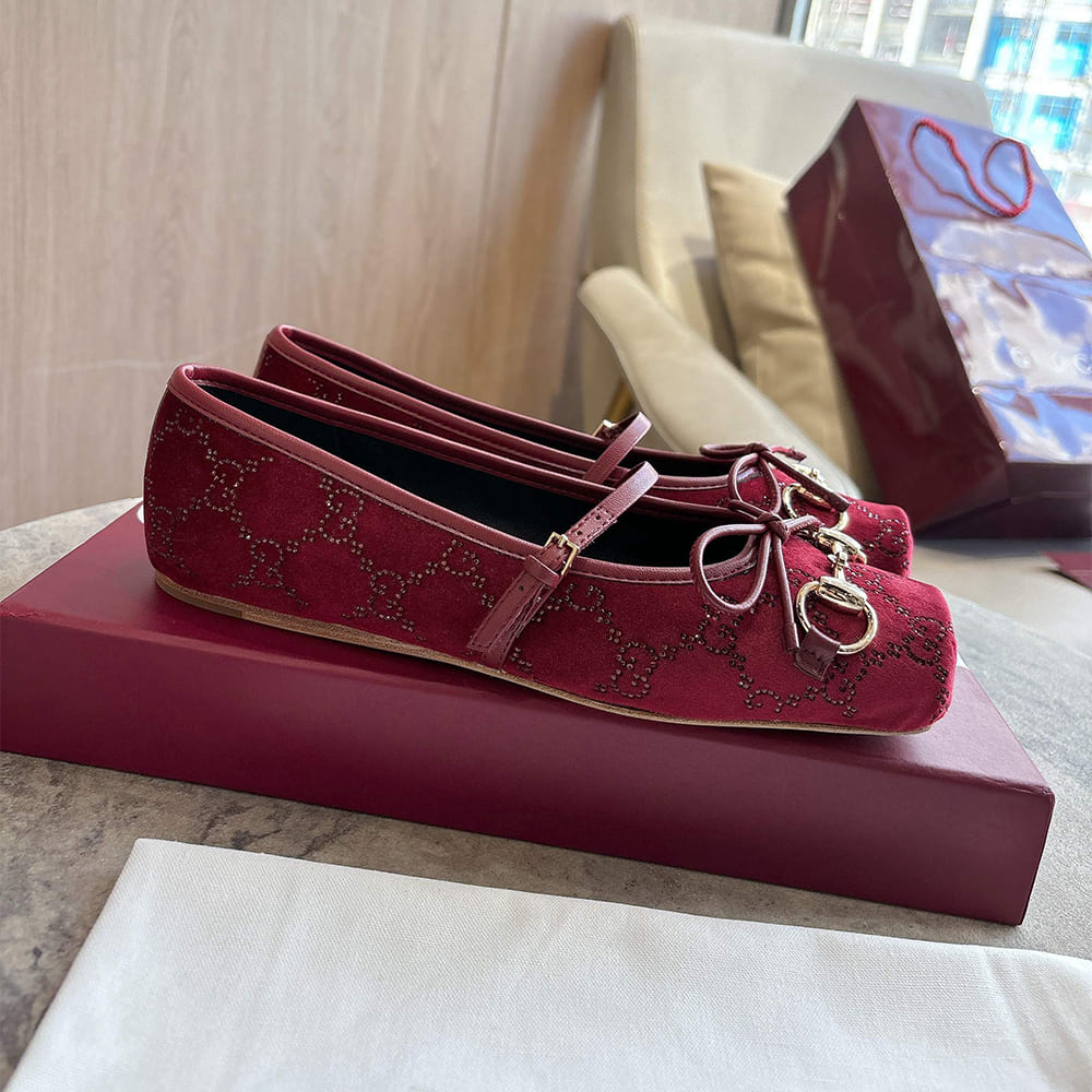 Gvc*1 GG crystal horsebit ballet flat (EU SIZE 35-42)