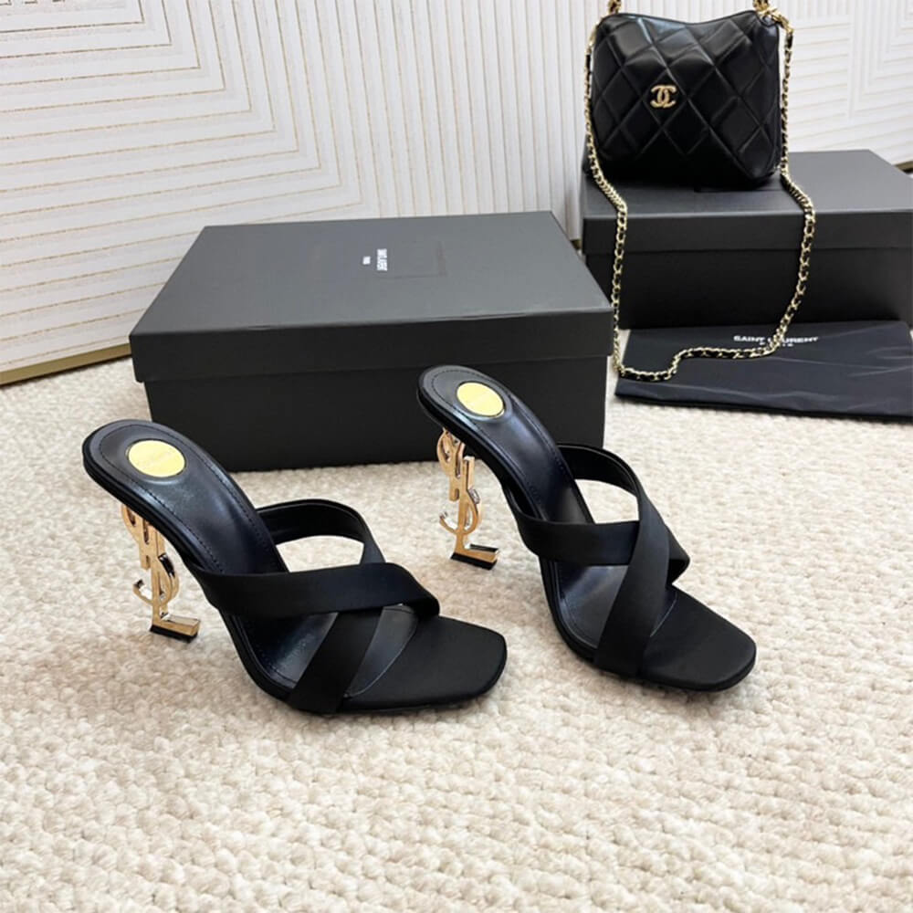 Y51 OPYUM mules in satin crepe(EU SIZE 35-42)
