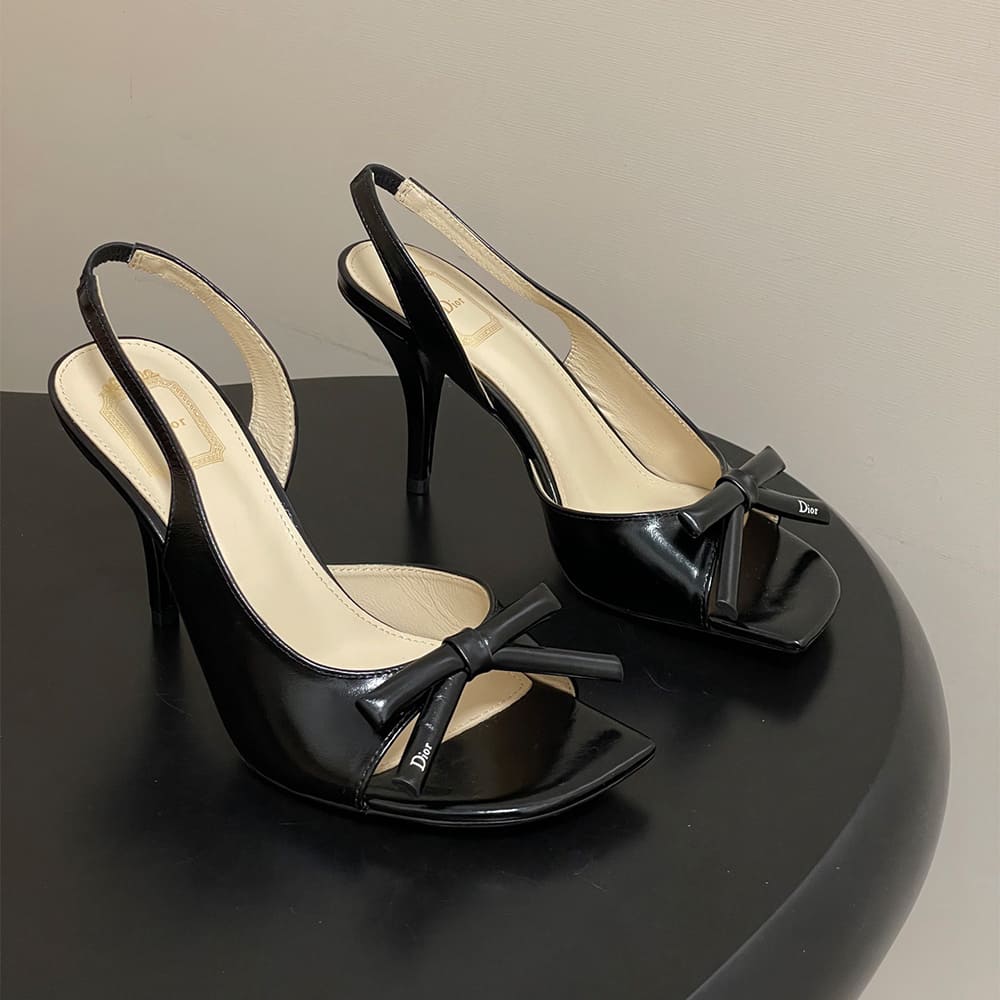 D10r Bow Heeled Slingback Sandal (EU SIZE 35-42)