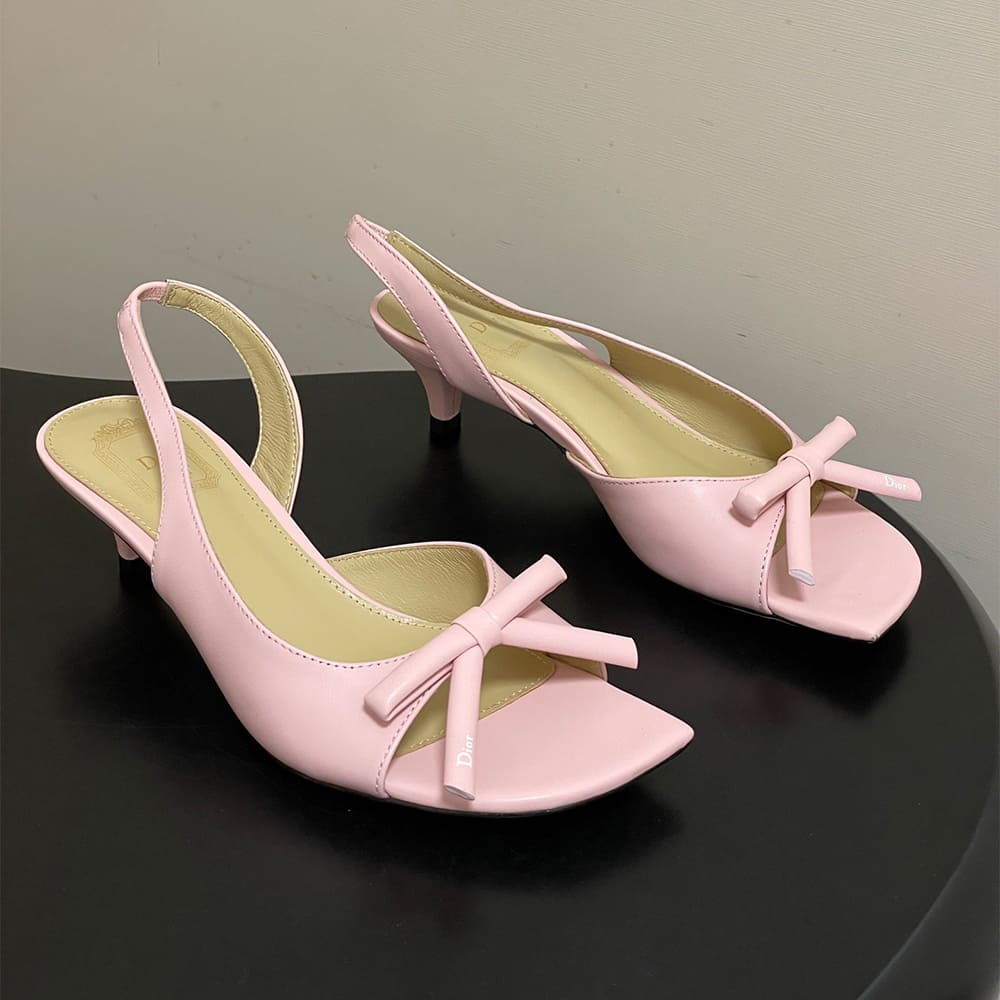 D10r Bow Heeled Slingback Sandal (EU SIZE 35-42)