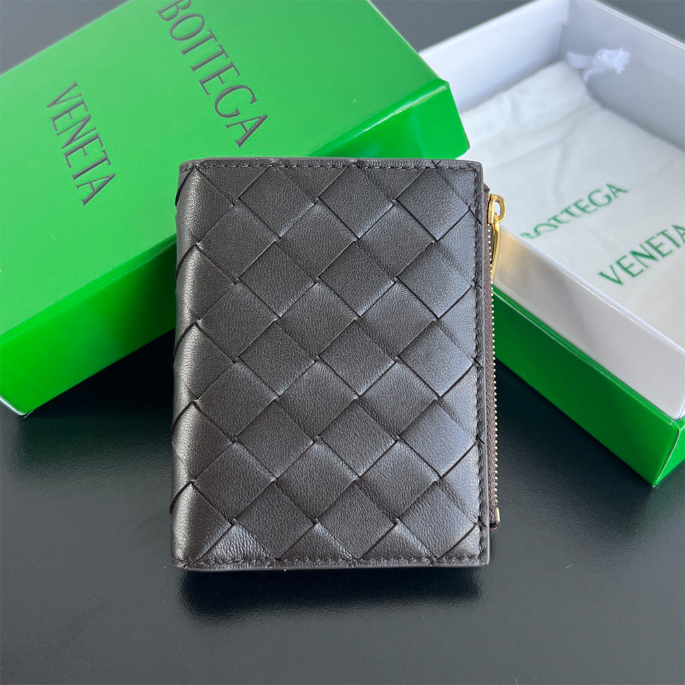 Intrecciato Small Bi-Fold Wallet(HIGH-END GRADE)