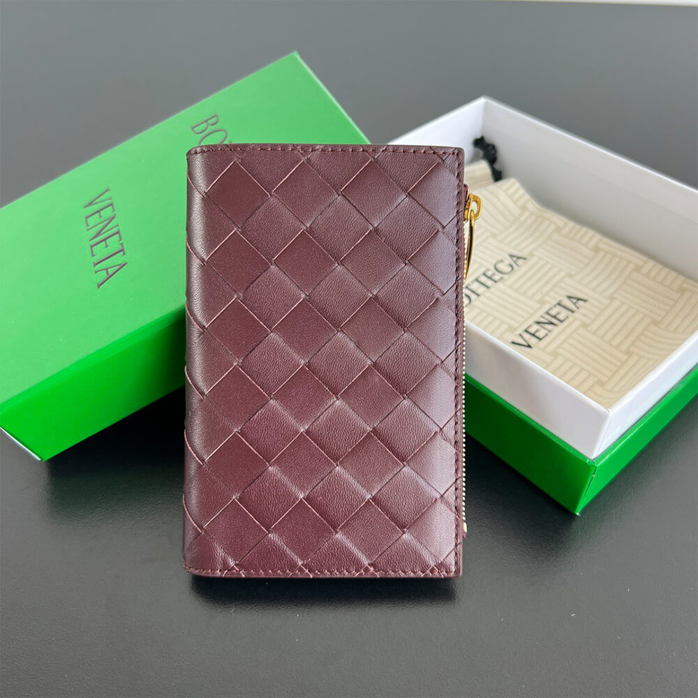 Intrecciato Medium Bi-Fold Wallet(HIGH-END GRADE)