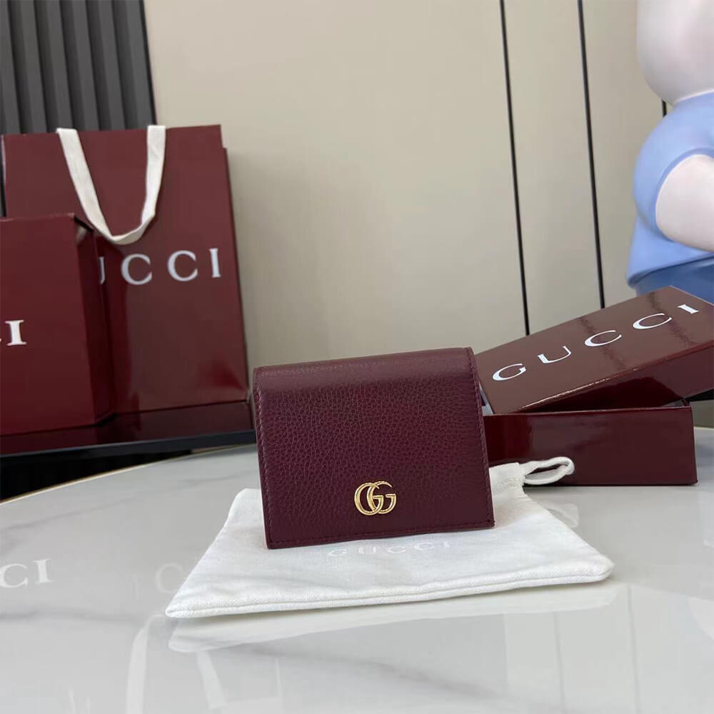 Bi-color GG Marmont small wallet(HIGH-END GRADE)