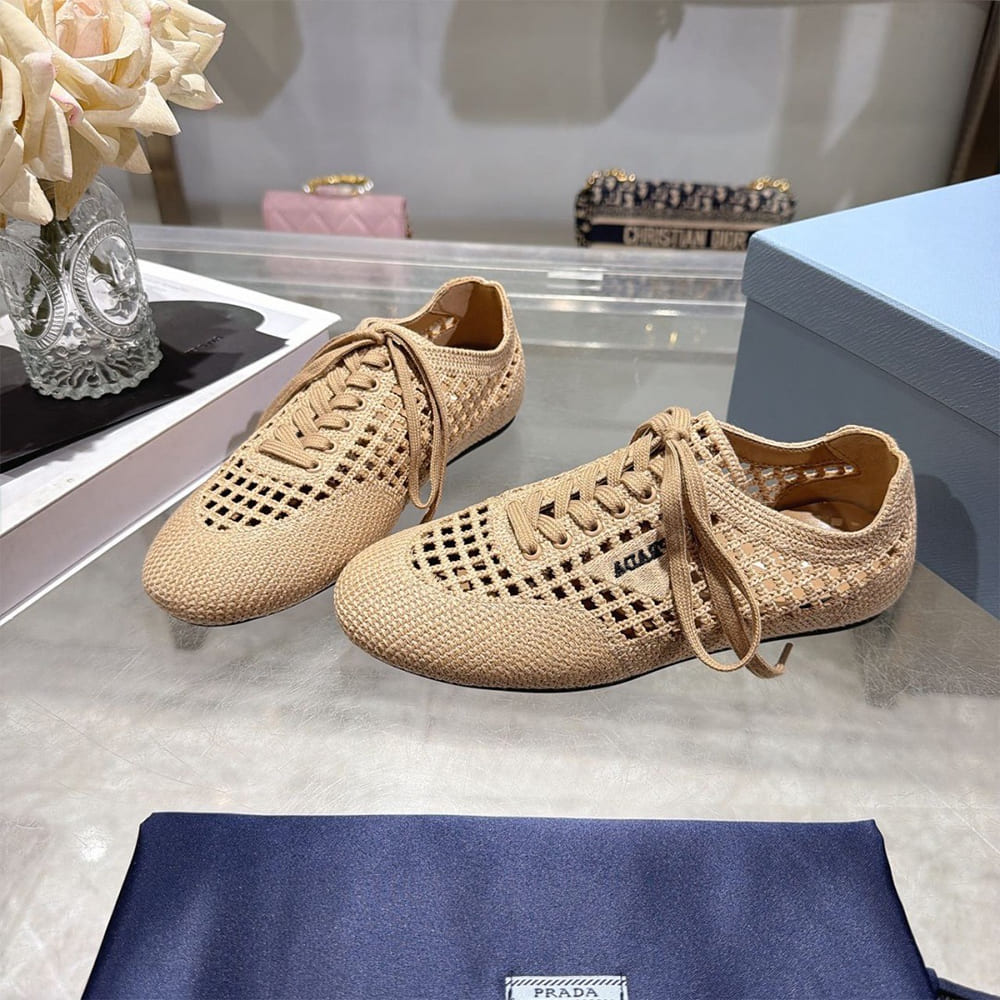Pra*a Collapse crochet laced sneakers (EU SIZE 35-41)