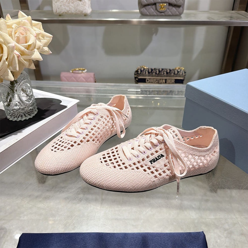 Pra*a Collapse crochet laced sneakers (EU SIZE 35-41)