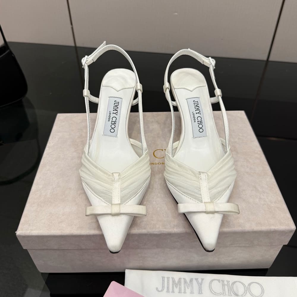 J1m*y Ch00 Ruched Tulle Pumps (EU SIZE 35-42)