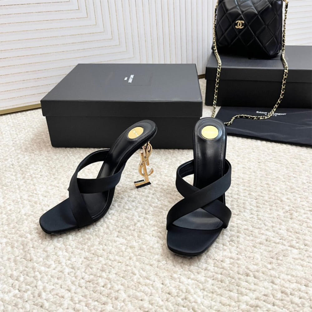 Y51 OPYUM mules in satin crepe(EU SIZE 35-42)