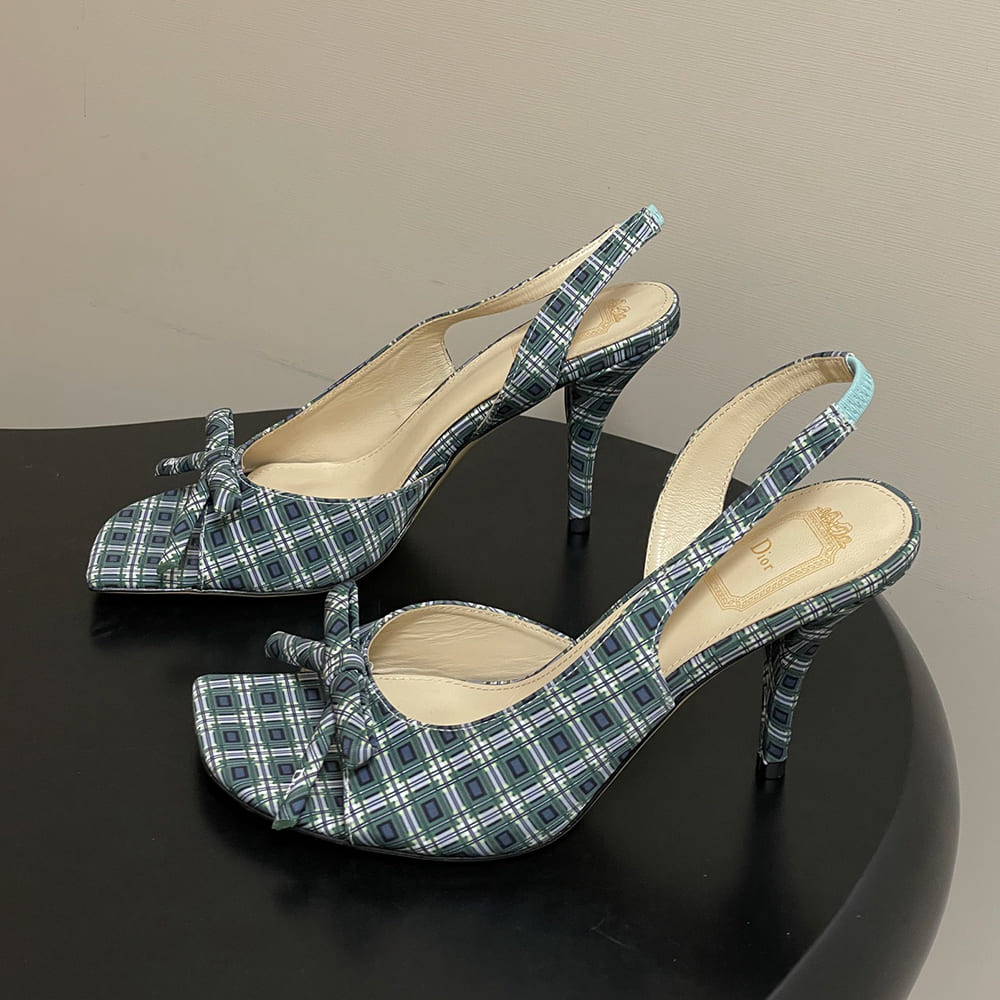 D10r Bow Heeled Slingback Sandal (EU SIZE 35-42)