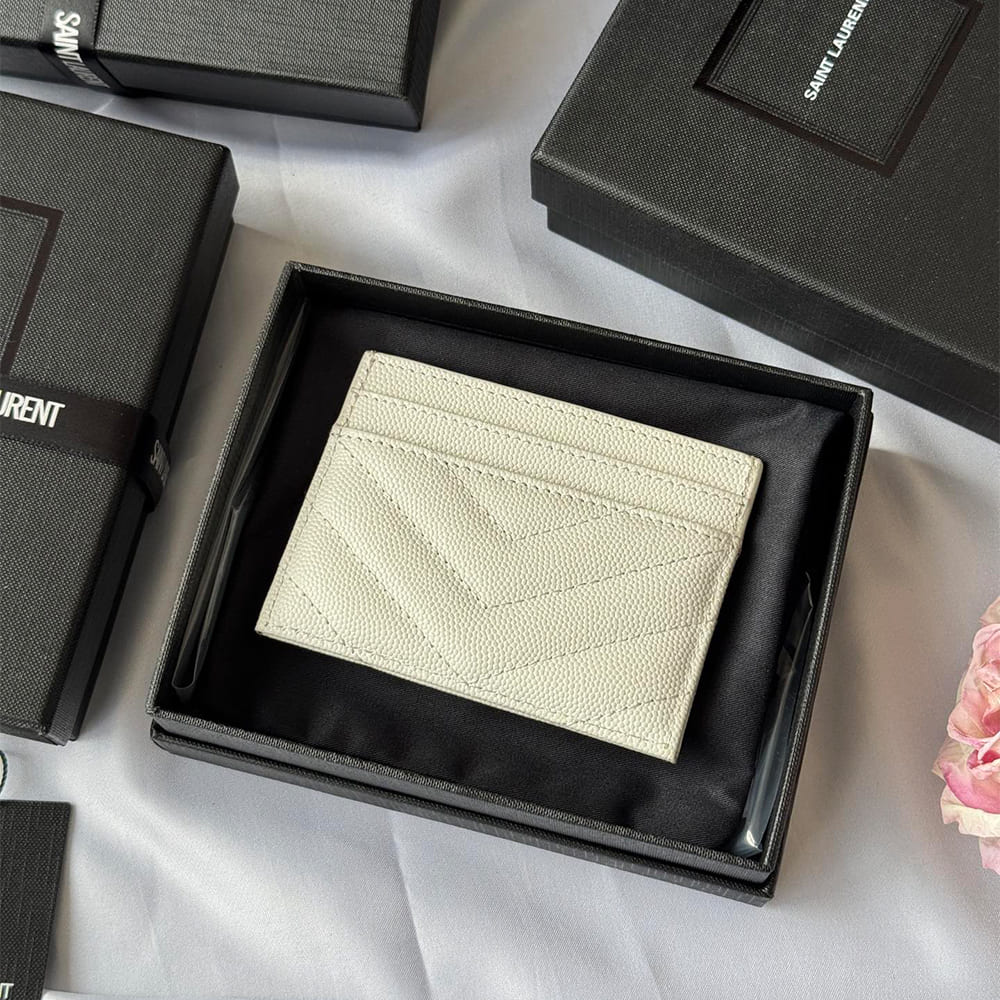 CASSANDRE MATELASS?? card case in grain de poudre leather(HIGH-END GRADE)