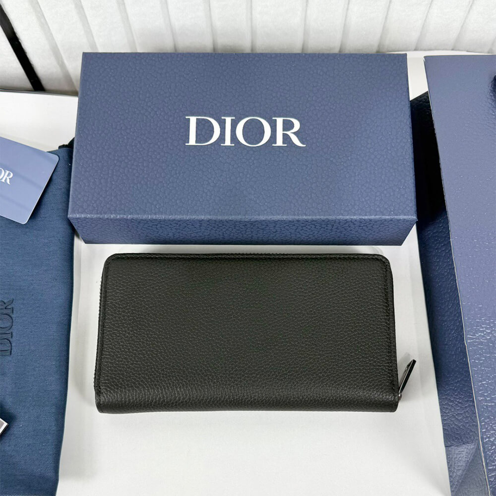 CD Icon Long Zipped Wallet(HIGH-END GRADE)