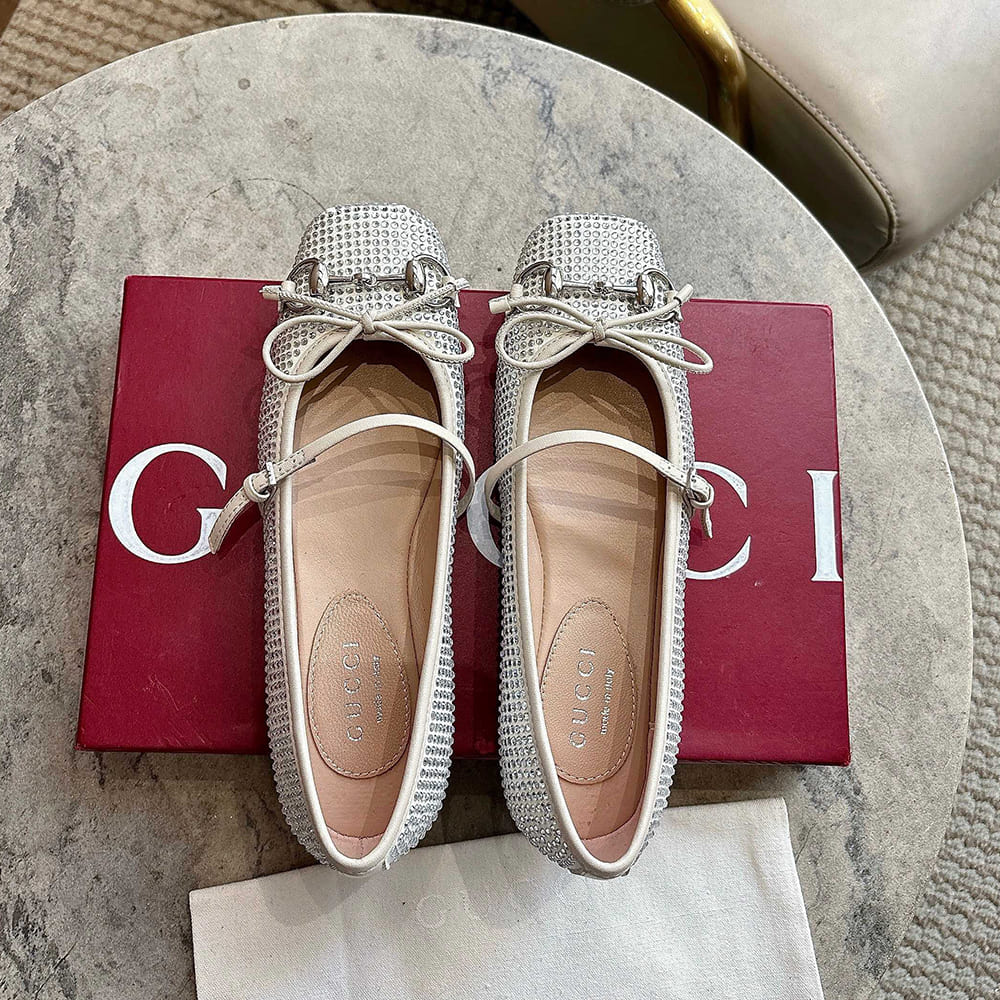 Women’s crystal Gvc*1 Horsebit ballet flat (EU SIZE 35-42)