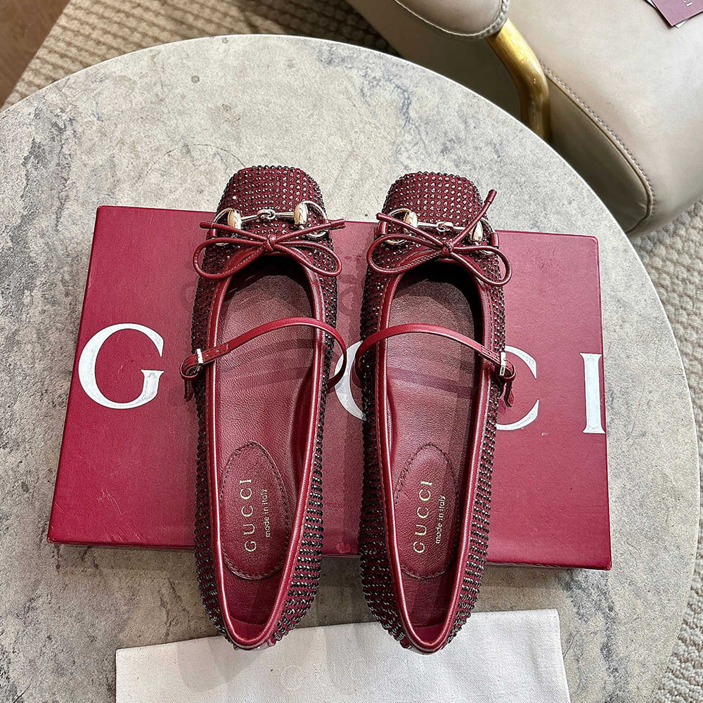 Women’s crystal Gvc*1 Horsebit ballet flat (EU SIZE 35-42)