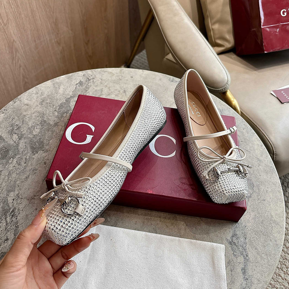 Women’s crystal Gvc*1 Horsebit ballet flat (EU SIZE 35-42)