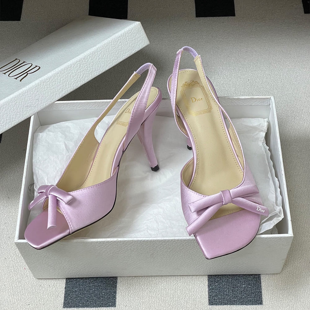 D10r Bow Heeled Slingback Sandal (EU SIZE 35-42)