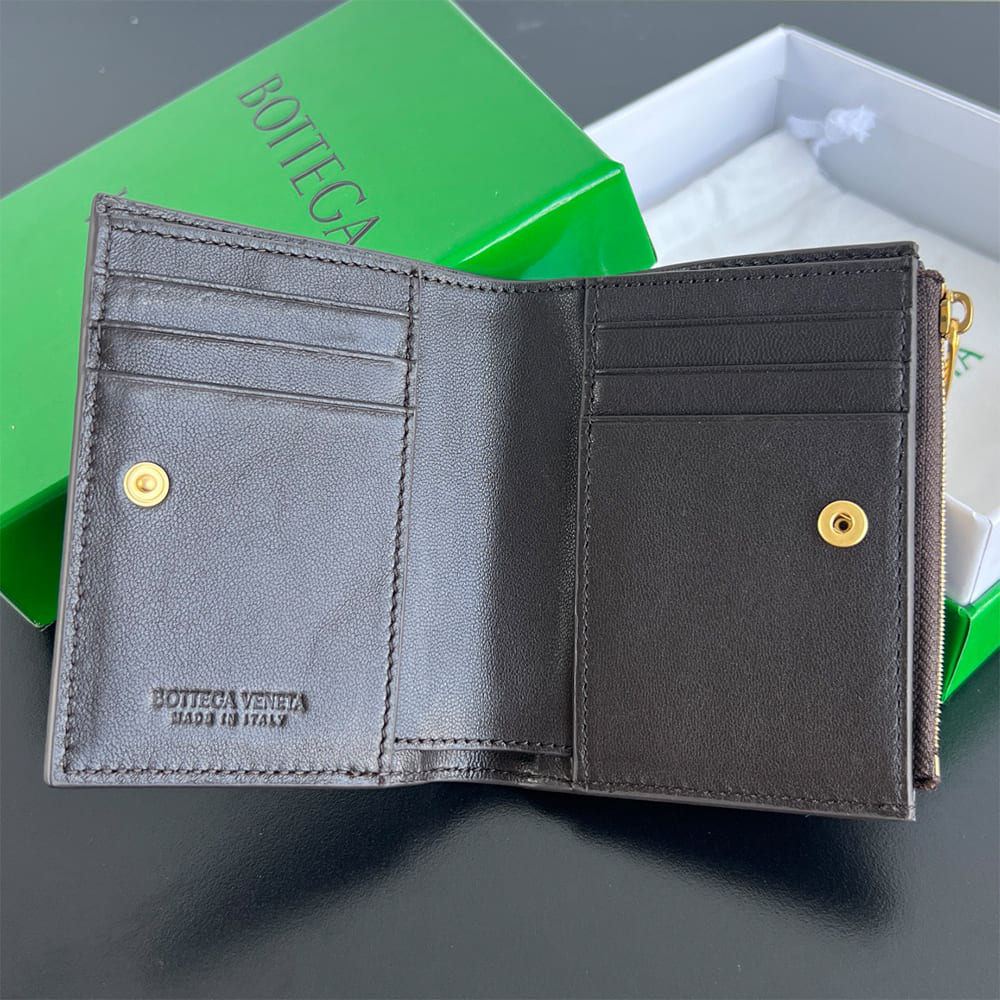 Intrecciato Small Bi-Fold Wallet(HIGH-END GRADE)
