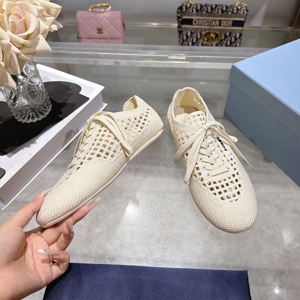 Pra*a Collapse crochet laced sneakers (EU SIZE 35-41)