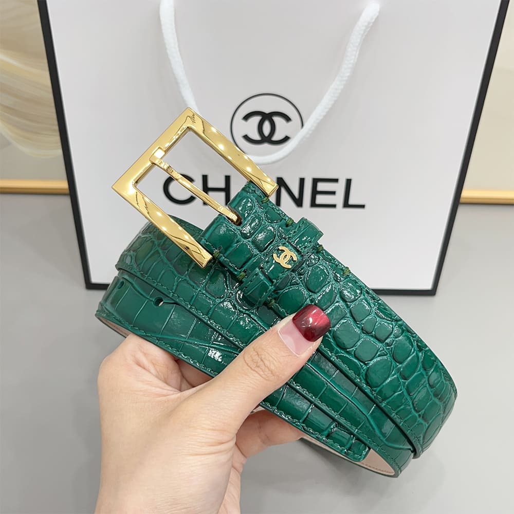 Ch**el Leather belt 30 mm