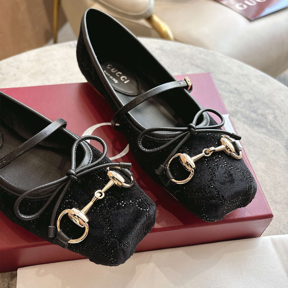Gvc*1 GG crystal horsebit ballet flat (EU SIZE 35-42)