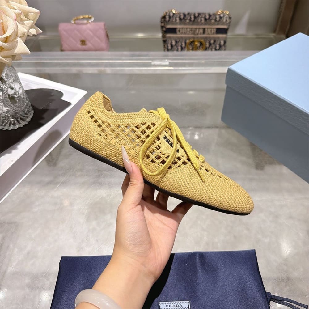 Pra*a Collapse crochet laced sneakers (EU SIZE 35-41)