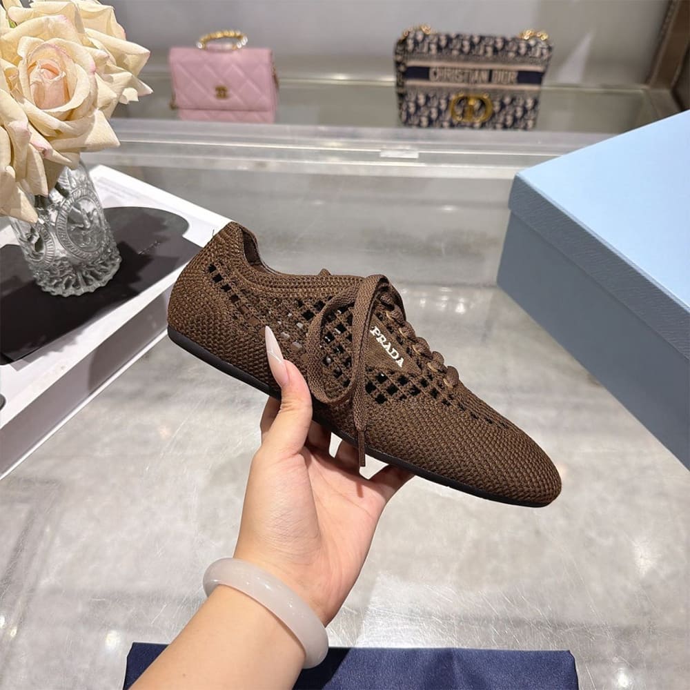 Pra*a Collapse crochet laced sneakers (EU SIZE 35-41)