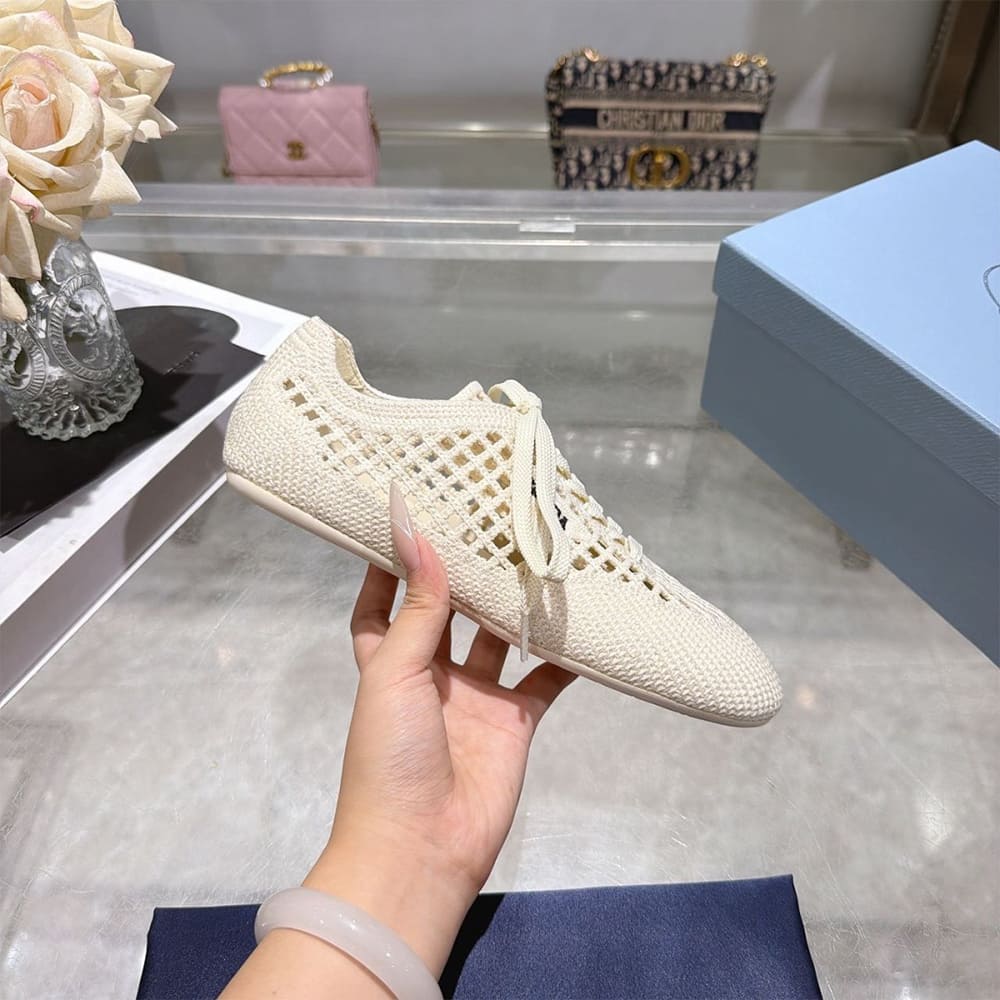 Pra*a Collapse crochet laced sneakers (EU SIZE 35-41)