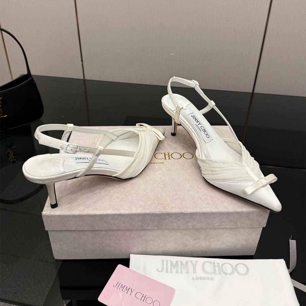 J1m*y Ch00 Ruched Tulle Pumps (EU SIZE 35-42)