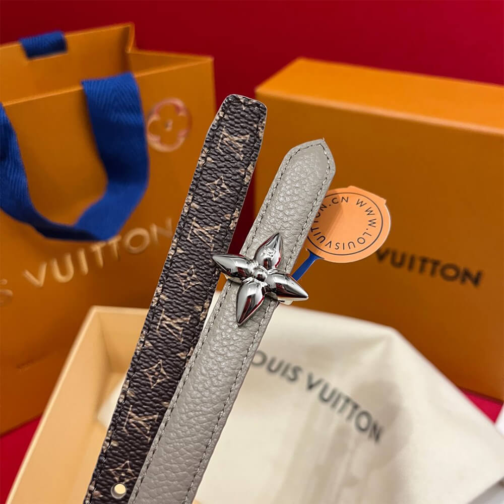 LV Mini Flowergram 15mm Reversible Belt