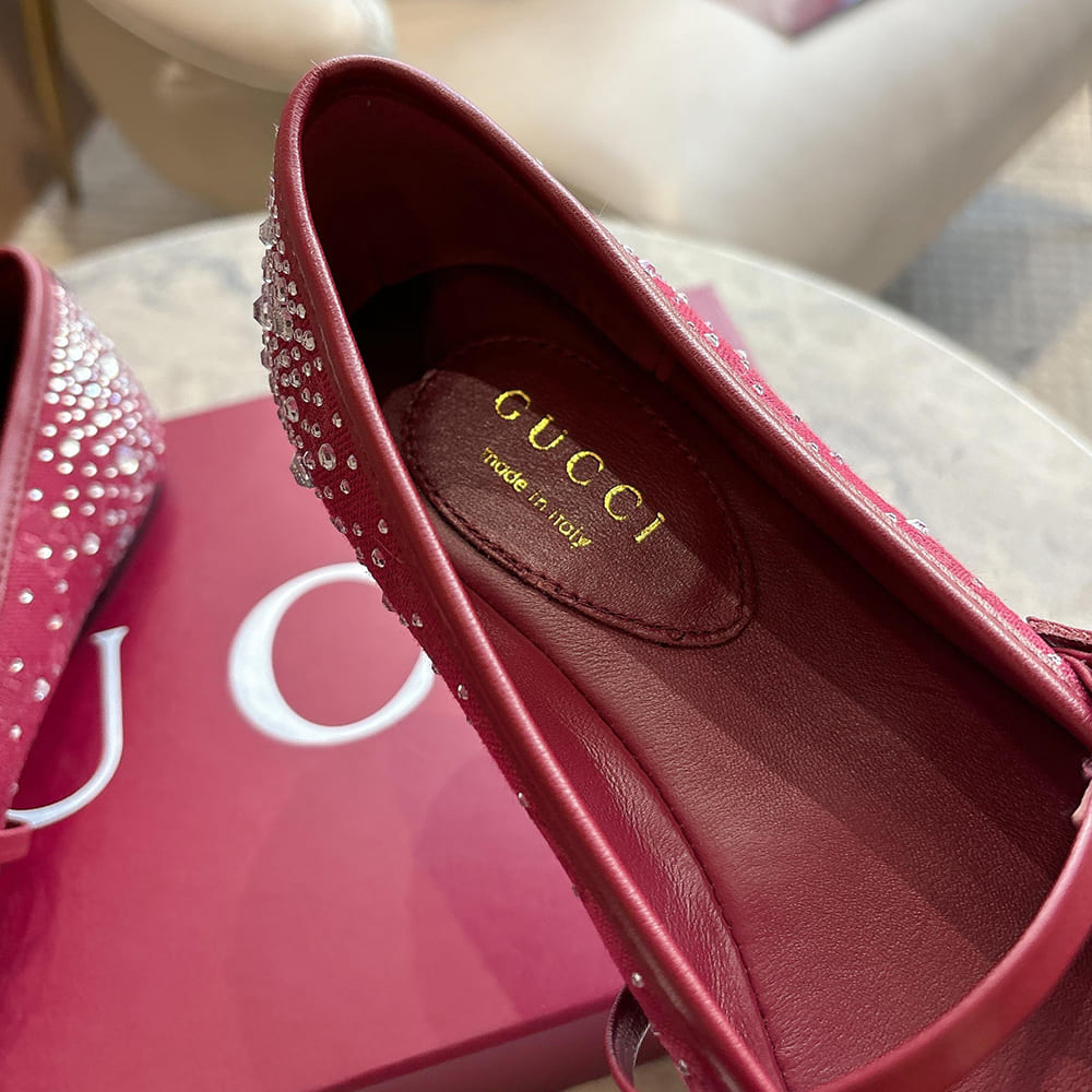 Ballerina donna Gvc*1 con cristalli GG e Morsetto (EU SIZE 35-42)