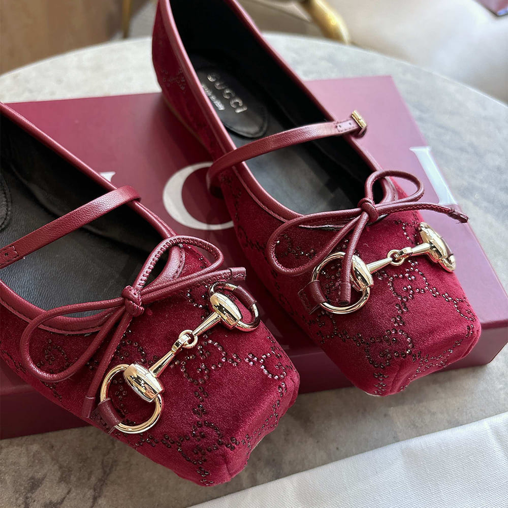 Gvc*1 GG crystal horsebit ballet flat (EU SIZE 35-42)