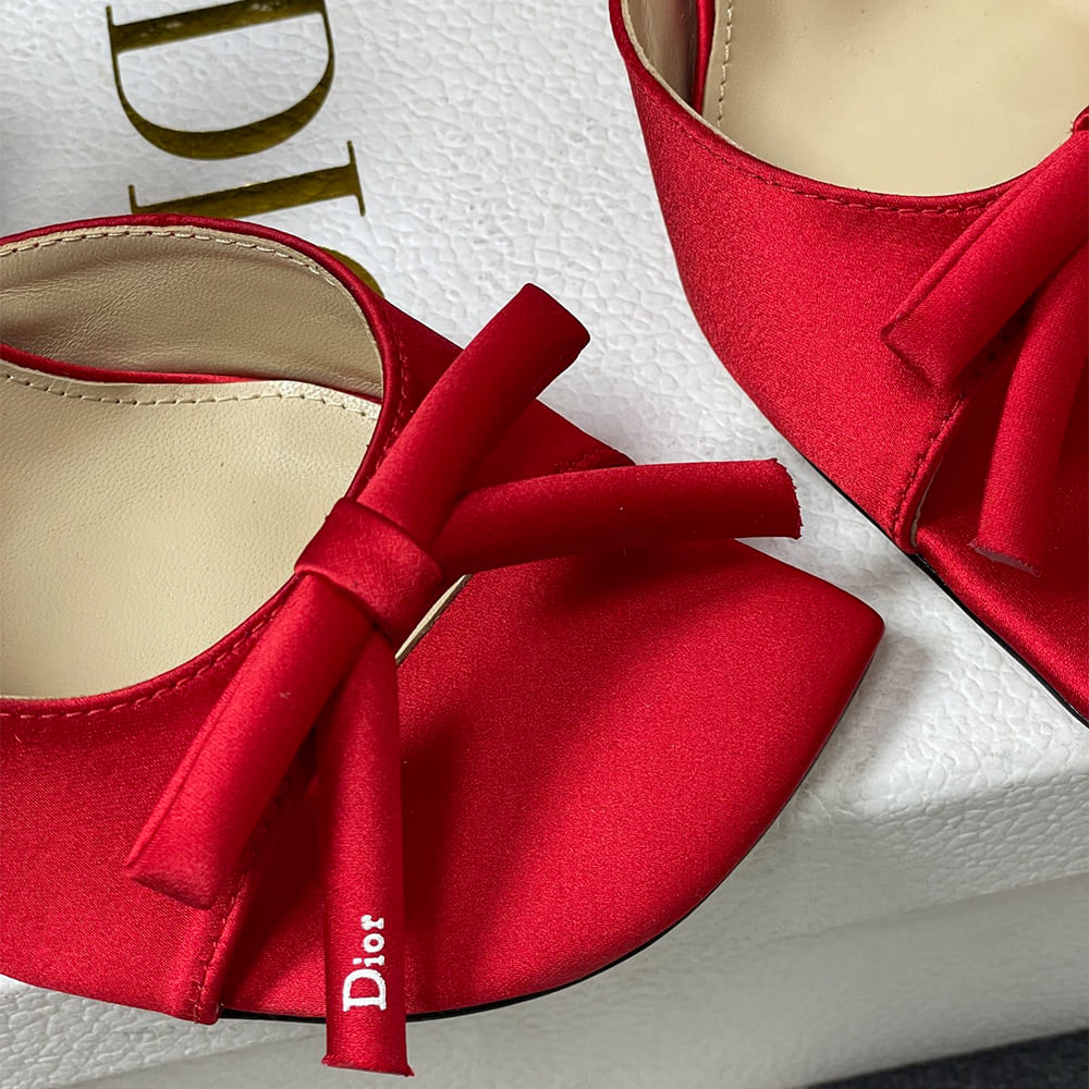 D10r Bow Heeled Slingback Sandal (EU SIZE 35-42)